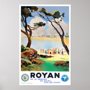 Royan France Vintage Reise Poster