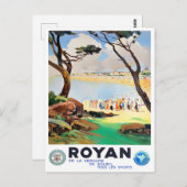 Royan France Vintage Reise Postkarte (Vorne/Hinten)