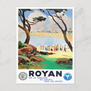 Royan Frankreich Vintage-Reise Postkarte