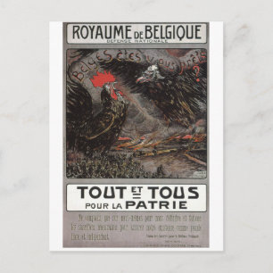 Royaume Belgique Propaganda Poster Postkarte