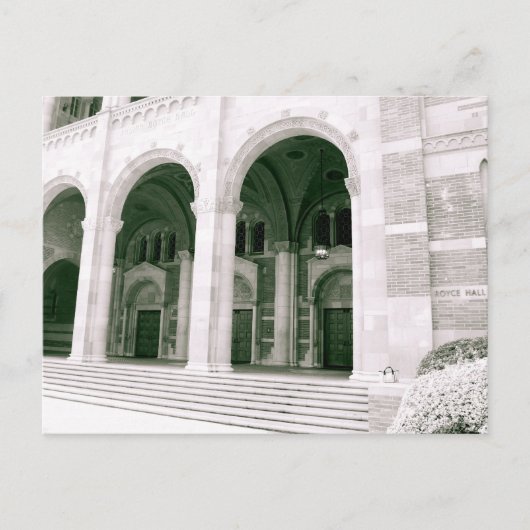Royce Hall Black und White Postkarte (Vorderseite)