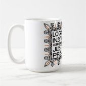 Roycroft Motto-Tasse, "Logik ist ein Instrument " Kaffeetasse (Links)