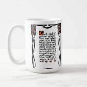 Roycroft Motto-Tasse, "werden Ihre Bedauern " los Kaffeetasse (Links)