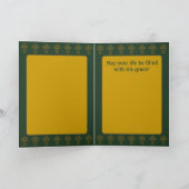 Roycroft Oaster Hunter Green (Personalisiert) Feiertagskarte (Innenseite)