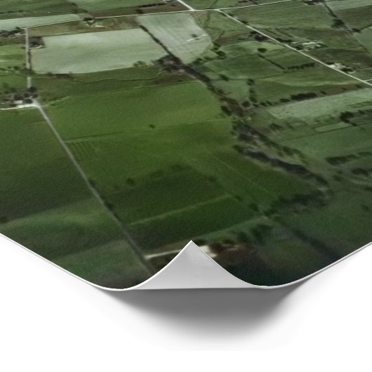 Royersford Spring City PA 1946 Luftkarte Poster (Ecke)