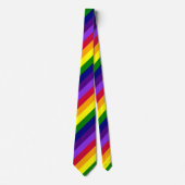 ROYGBIV Sieben Rainbow-Farben - Solid Stripes Desi Krawatte (Vorderseite)