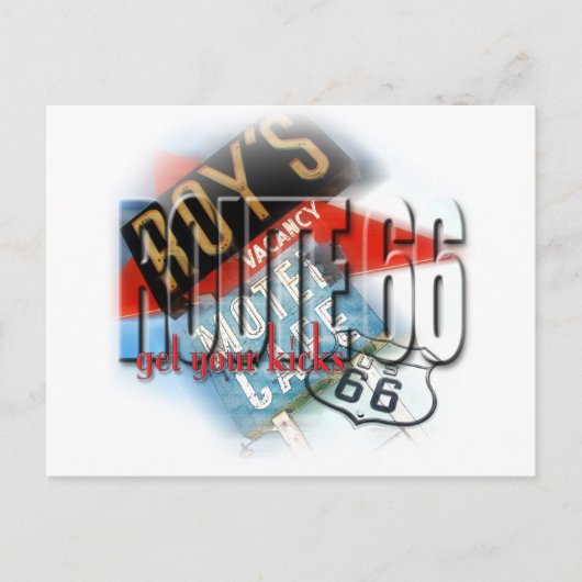 Roy's Cafe Motel - Route 66 Postkarte (Vorderseite)
