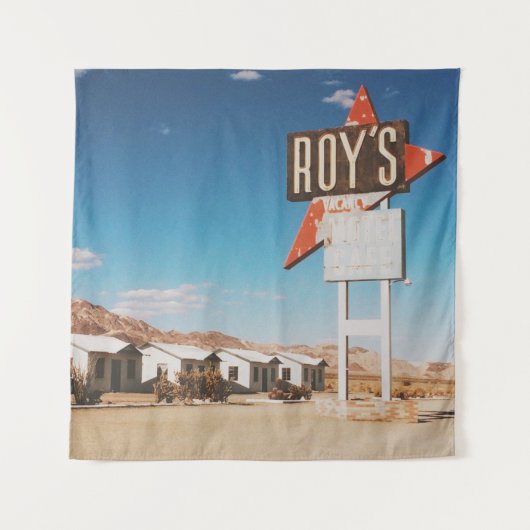 Roys Motel - Route 66 - Kalifornien Wandteppich (Vorderseite)