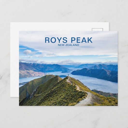 Roys Peak Wanaka New Zealand Travel Postkarte (Vorne/Hinten)