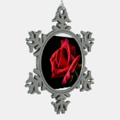 Roz Dijain Schneeflocken Zinn-Ornament (Links)