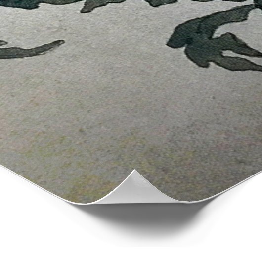 Rozanova - Blume 1900 Poster (Ecke)