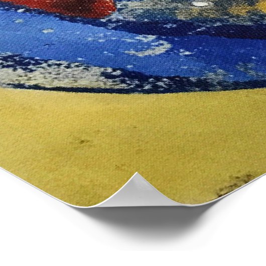 Rozanova - Farbzusammensetzung 1914 Poster (Ecke)