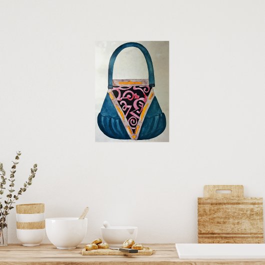 Rozanova - Gestaltung der Frauentasche 1917 Poster (Küche)