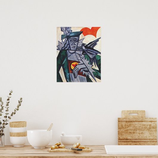 Rozanova - Jack des Herzens 1915 Poster (Küche)