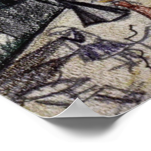 Rozanova - Krimlandschaft 1913 Poster (Ecke)