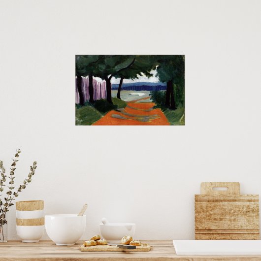 Rozanova - Landschaft 1909 Poster (Küche)