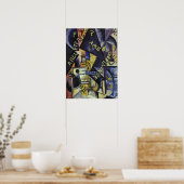 Rozanova - Metronom 1915 Poster (Küche)