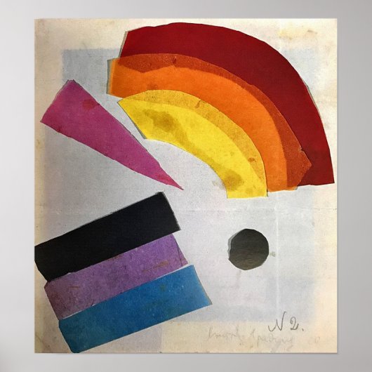 Rozanova - Nichtobjektive Zusammensetzung 1915 Poster (Vorne)