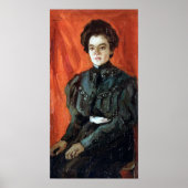 Rozanova - Portrait der Frau 1907 Poster (Vorne)