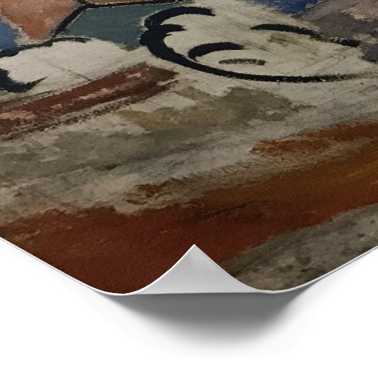 Rozanova - Stadtbild 1912 Poster (Ecke)