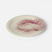 Roze Roos (1792) - Zeitlose Vintage botanische Kun Pappteller (Schrägansicht)