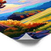 Roztocze Spain vintage travel illustration Poster (Ecke)