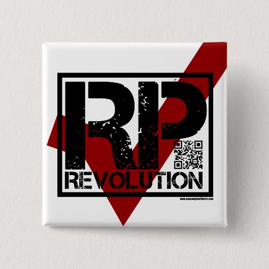RP-Revolution - Abstimmung für Ron Paul-Knopf Button (Vorderseite)