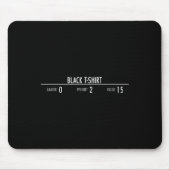 Rpg Armor Stats - Video Game Player Mousepad (Vorne)