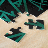 RPG Crit AF | Emerald Fantasy Tabletop Gamer Dice Puzzle (Seite)