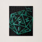 RPG Crit AF | Emerald Fantasy Tabletop Gamer Dice Puzzle (Vertikal)