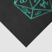 RPG Crit AF | Emerald Fantasy Tabletop Gamer Dice Seidenpapier (Ausschnitt)