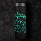 RPG Crit AF | Emerald Fantasy Tabletop Gamer Dice Thermosbecher