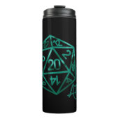 RPG Crit AF | Emerald Fantasy Tabletop Gamer Dice Thermosbecher (Vorderseite)