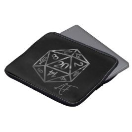 RPG Crit AF | Fantasy Tabletop Retro Gamer Dice Laptopschutzhülle