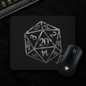 RPG Crit AF | Fantasy Tabletop Retro Gamer Dice Mousepad