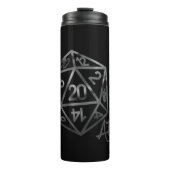 RPG Crit AF | Fantasy Tabletop Retro Gamer Dice Thermosbecher (Vorderseite)