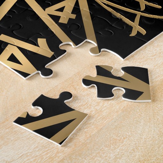 RPG Crit AF | Gold Fantasy Tabletop Gamer Dice Puzzle (Seite)