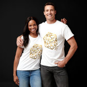RPG Crit AF | Gold Fantasy Tabletop Gamer Dice T-Shirt