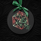 RPG Crit AF | Holiday Fantasy Tabletop Gamer Dice Ornament