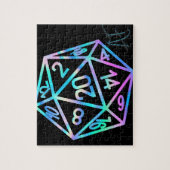 RPG Crit AF | Holo Fantasy Tabletop PnP Gamer Dice Puzzle (Vertikal)