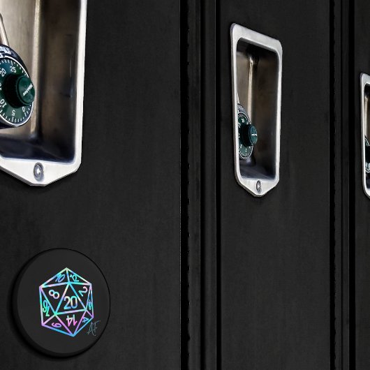 RPG Crit AF | Holo Retro PnP Tabletop Gamer Dice Magnet