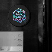 RPG Crit AF | Holo Retro PnP Tabletop Gamer Dice Magnet