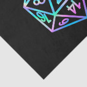 RPG Crit AF | Holo Retro PnP Tabletop Gamer Dice Seidenpapier (Ausschnitt)