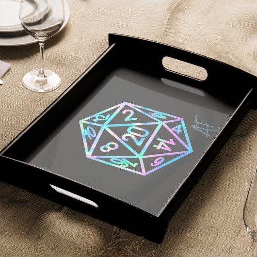 RPG Crit AF | Holo Retro PnP Tabletop Gamer Dice Seidenpapier