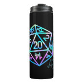 RPG Crit AF | Holo Retro PnP Tabletop Gamer Dice Thermosbecher (Vorderseite)