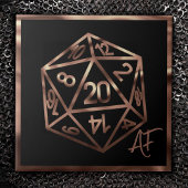 RPG Crit AF | Kupfer Fantasy Tabletop Gamer Dice Fliese