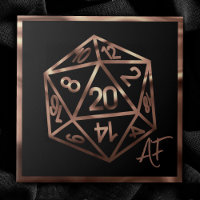 RPG Crit AF | Kupfer Fantasy Tabletop Gamer Dice