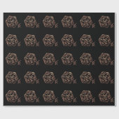 RPG Crit AF | Kupfer Fantasy Tabletop Gamer Dice Geschenkpapier (Flach)