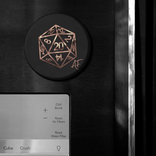 RPG Crit AF | Kupfer Fantasy Tabletop Gamer Dice Magnet