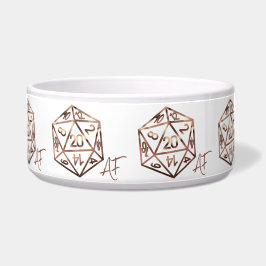 RPG Crit AF | Kupfer Fantasy Tabletop Gamer Dice Napf